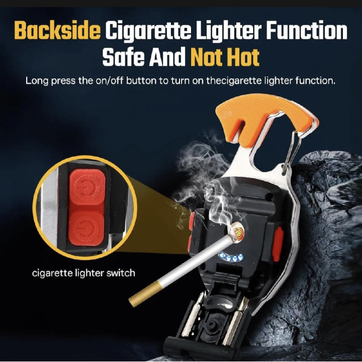 Multifunction Cob Light With Lighter