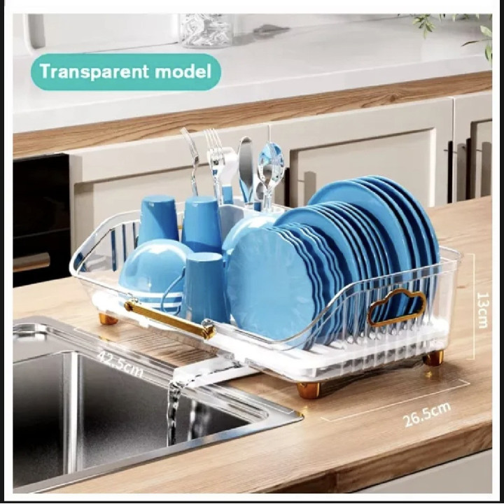 Acrylic Luxury Dish Drain Rack