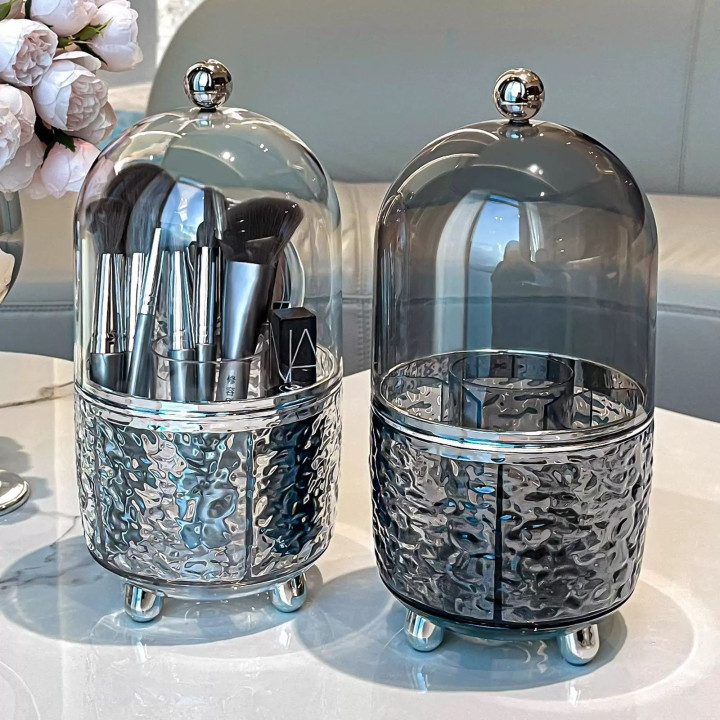 Silver Ball Brush Holder