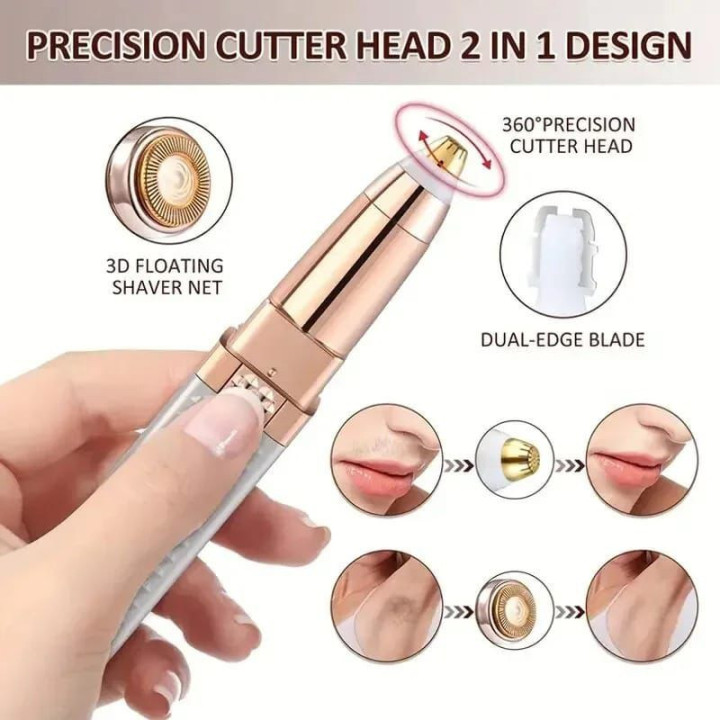 New 2-in-1 Flawless Eyebrow & Body hair Trimmer