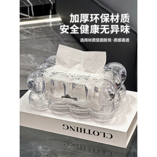 Acyrlic Bubble Tissue Box Transparent