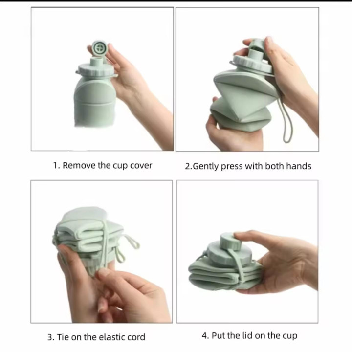 Silicone Foldable Bottle 600ml
